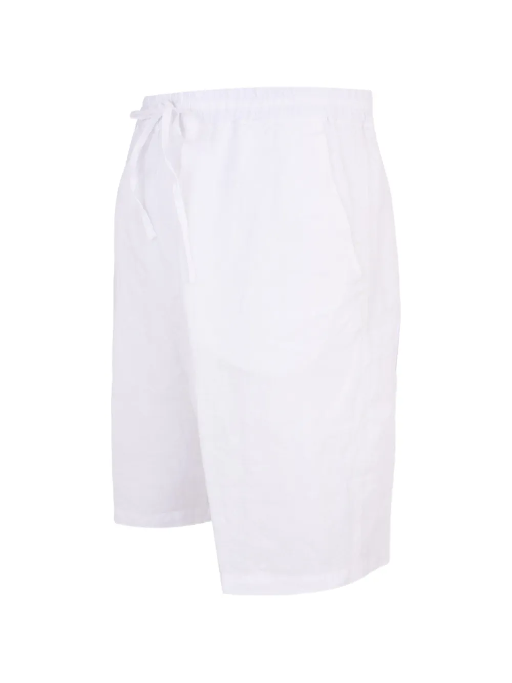 120% Lino Bermuda shorts met trekkoord Wit