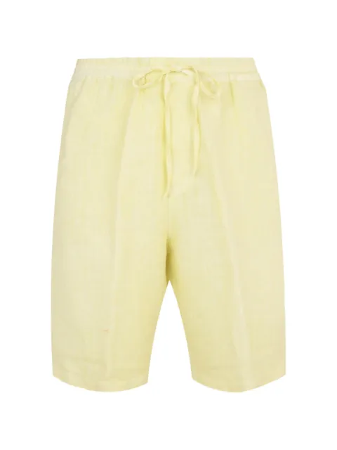 120% Lino drawstring bermuda shorts