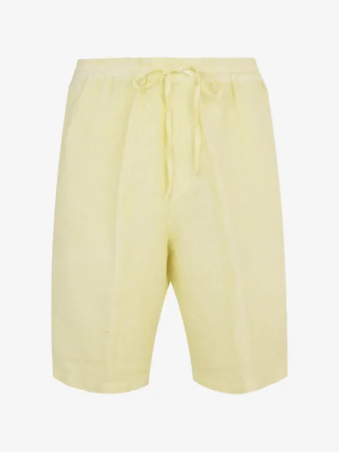 120% Lino drawstring bermuda shorts
