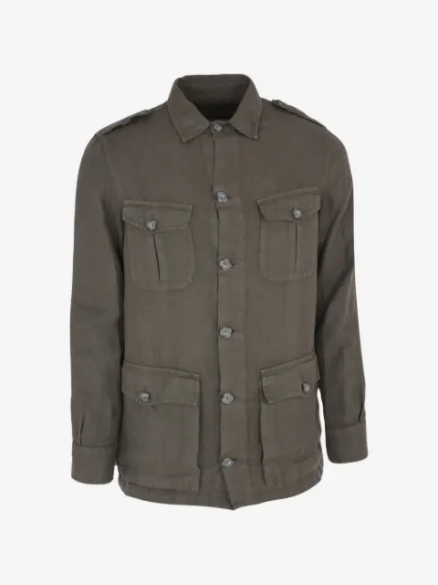 120% Lino buttoned pocket jacket