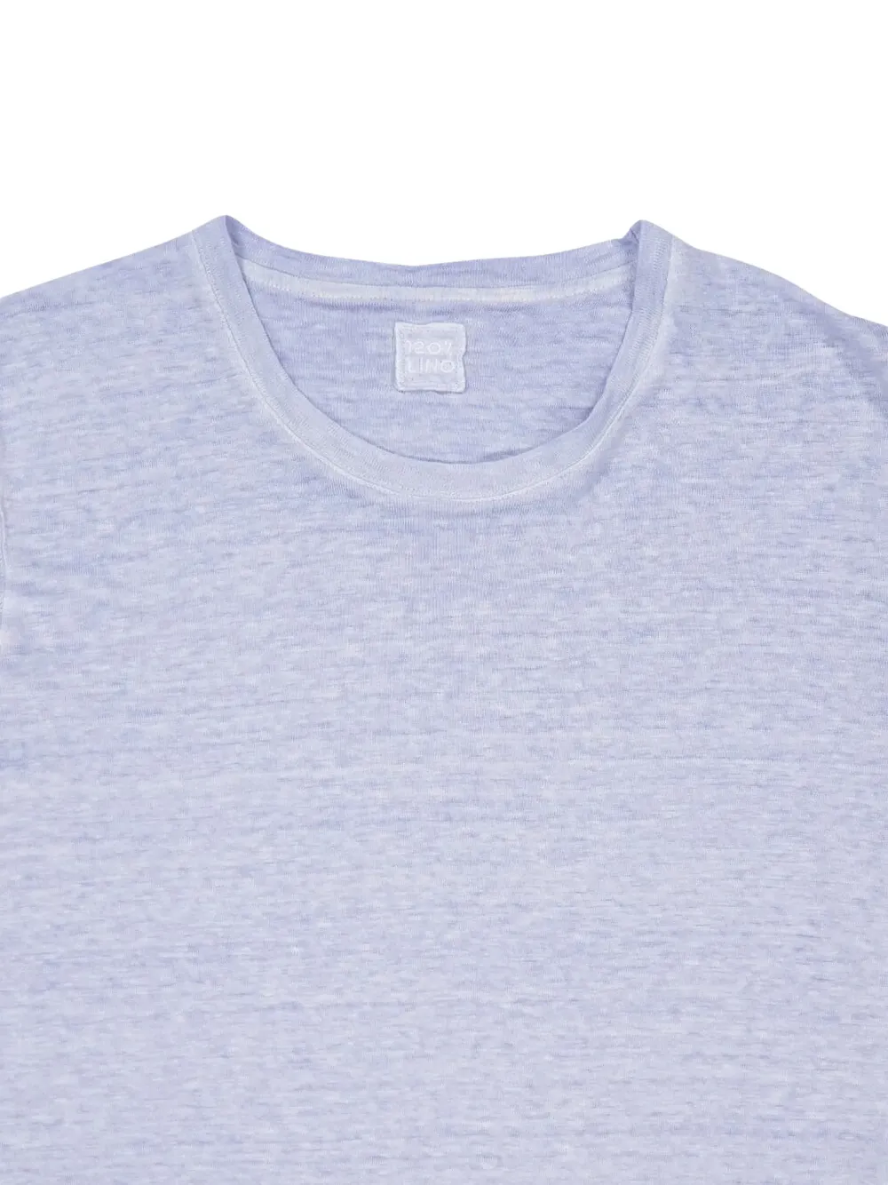 120% Lino T-shirt met korte mouwen Blauw