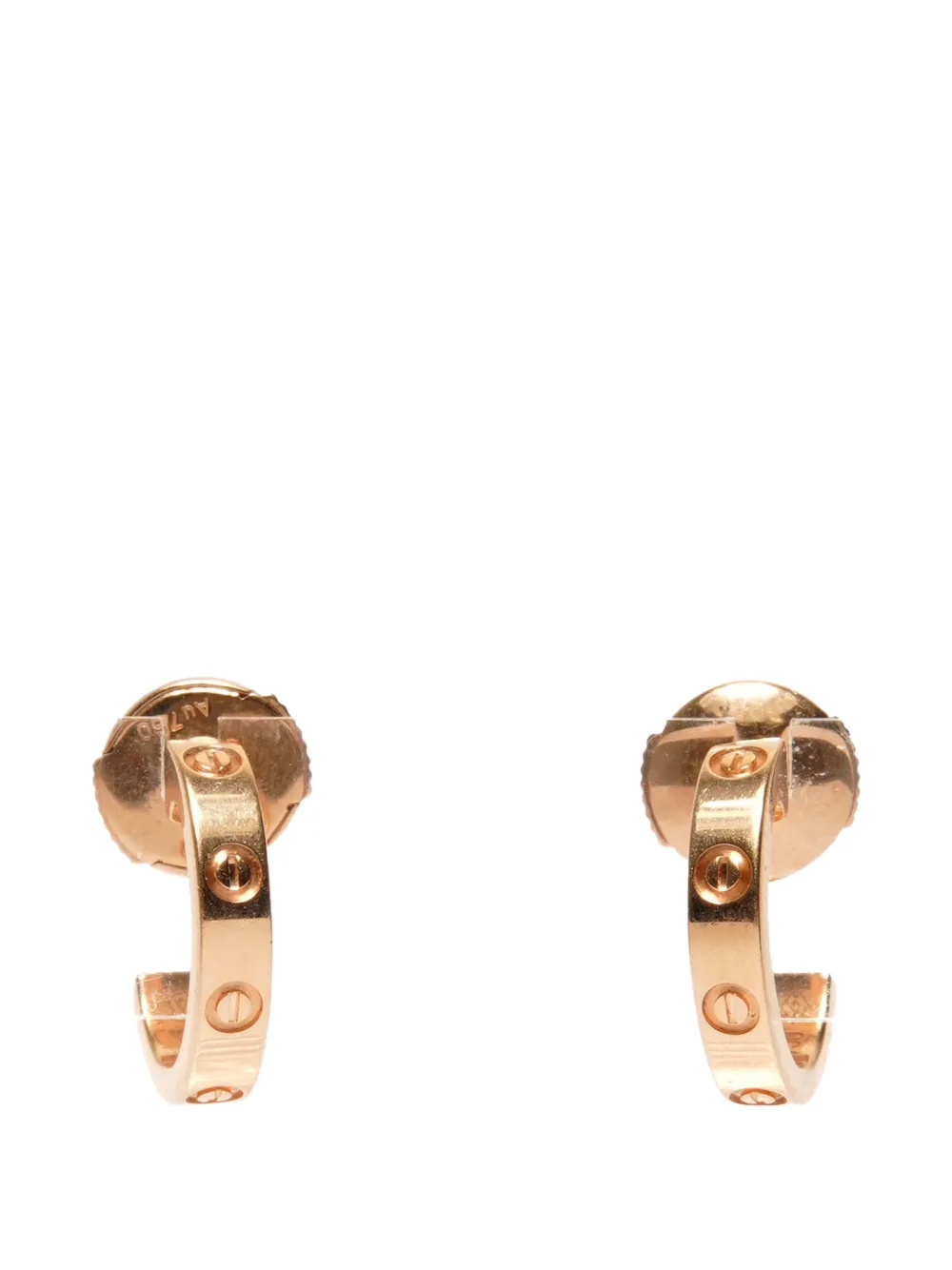 Pre-owned Cartier Love Earrings In Pink