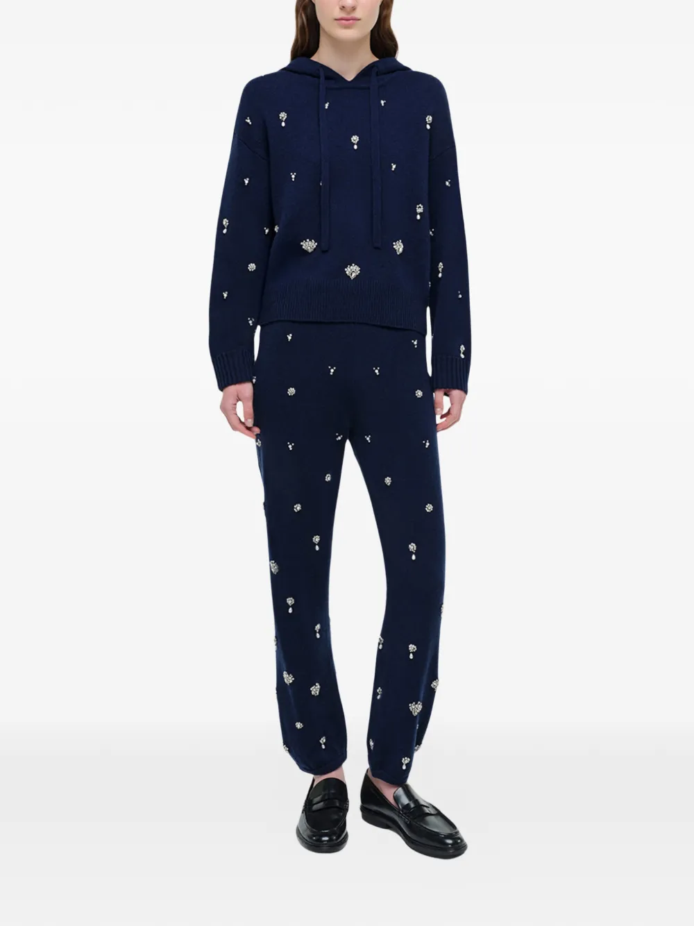 Simkhai Kandace broek verfraaid met kristallen Blauw