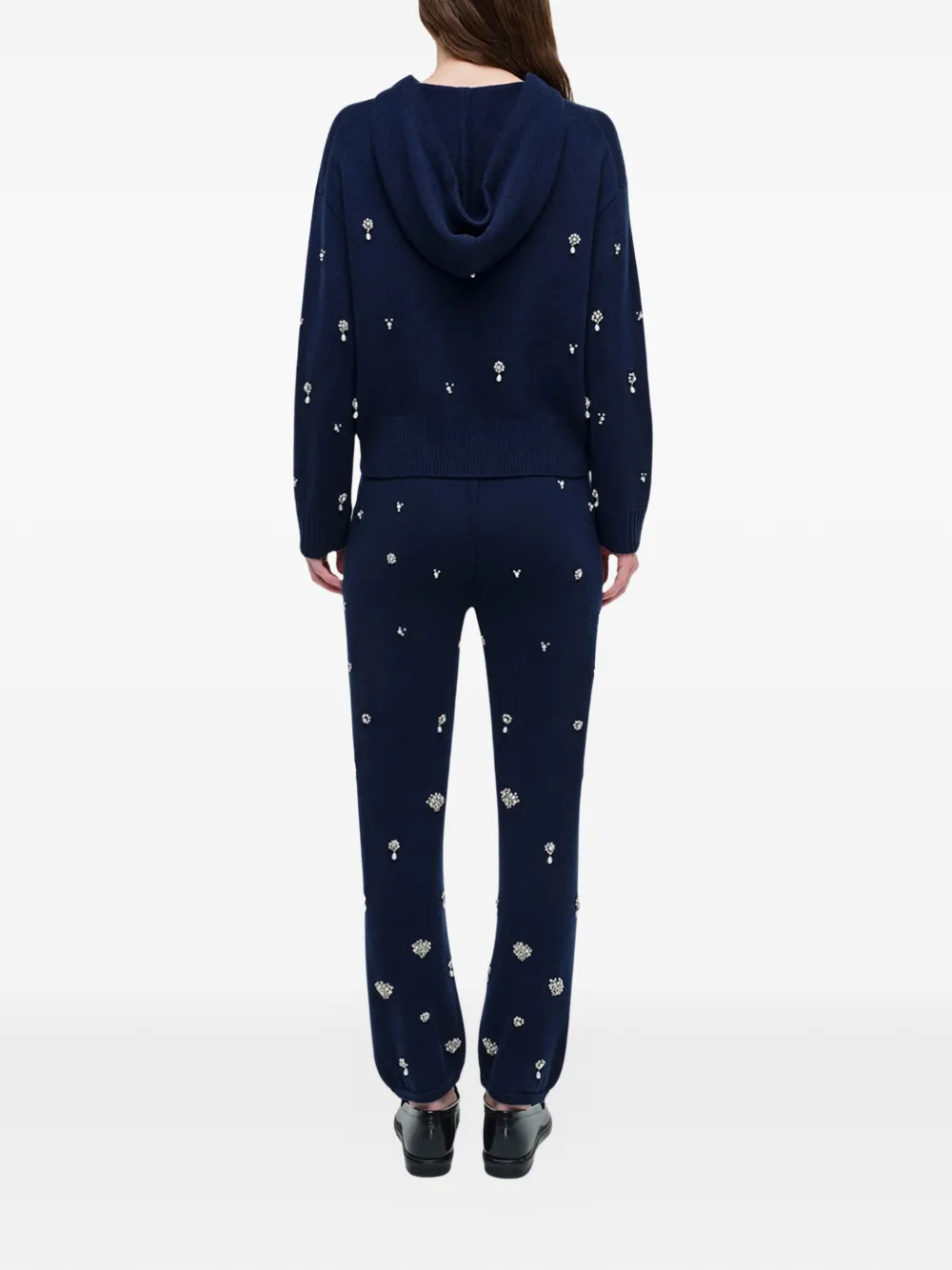 Simkhai Kandace broek verfraaid met kristallen Blauw