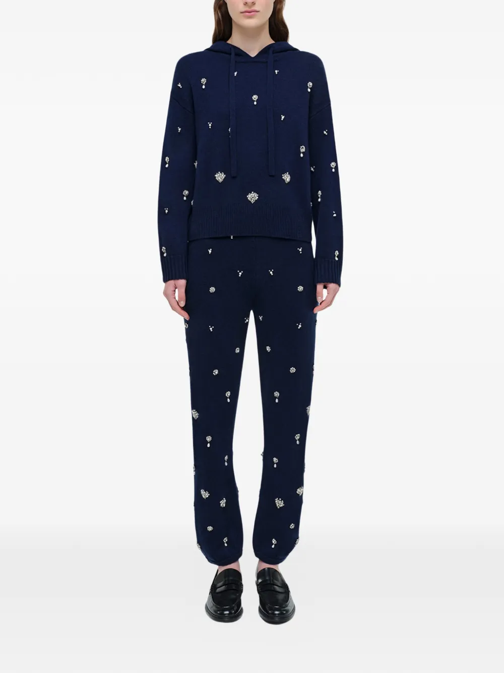 Simkhai Kandace broek verfraaid met kristallen Blauw