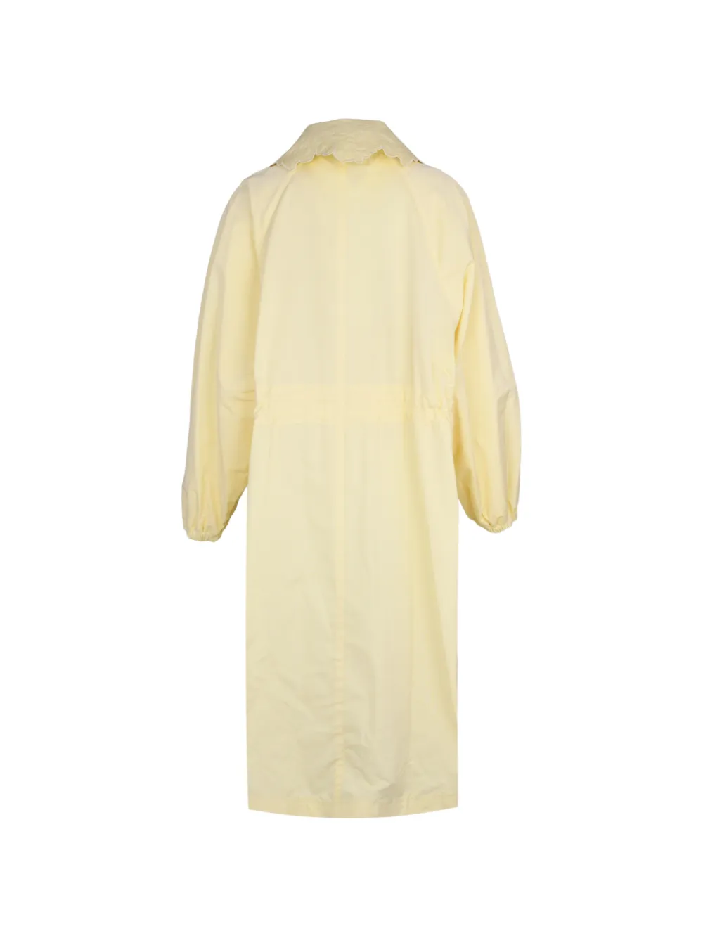 Fabiana Filippi Trenchcoat met geborduurde kraag Geel
