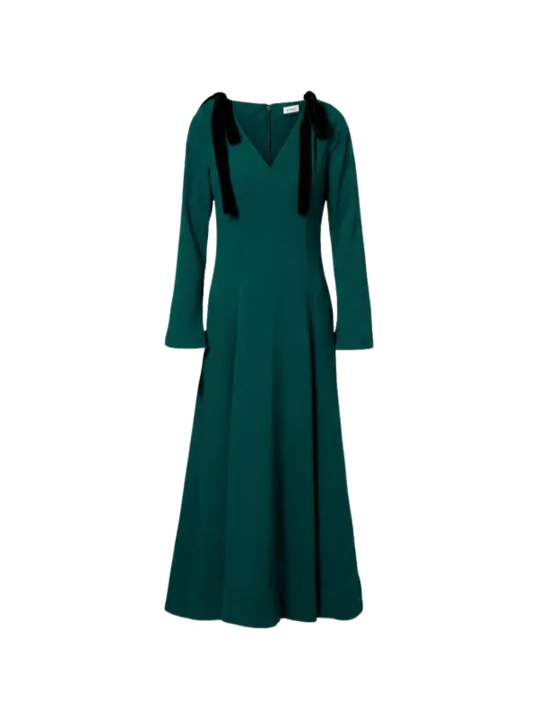 simkhai dress green - Claribel midi with shoulder tie Sage green mini dress