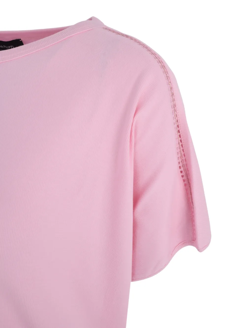 Fabiana Filippi Ribgebreid T-shirt Roze