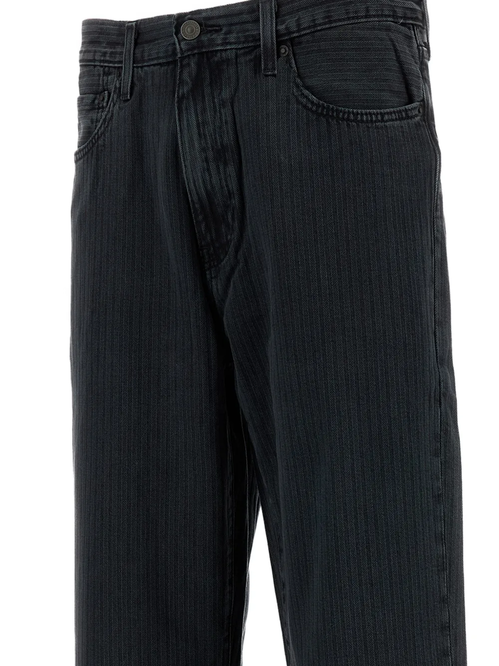 Levi's Jeans met wijde pijpen en krijtstreep Zwart