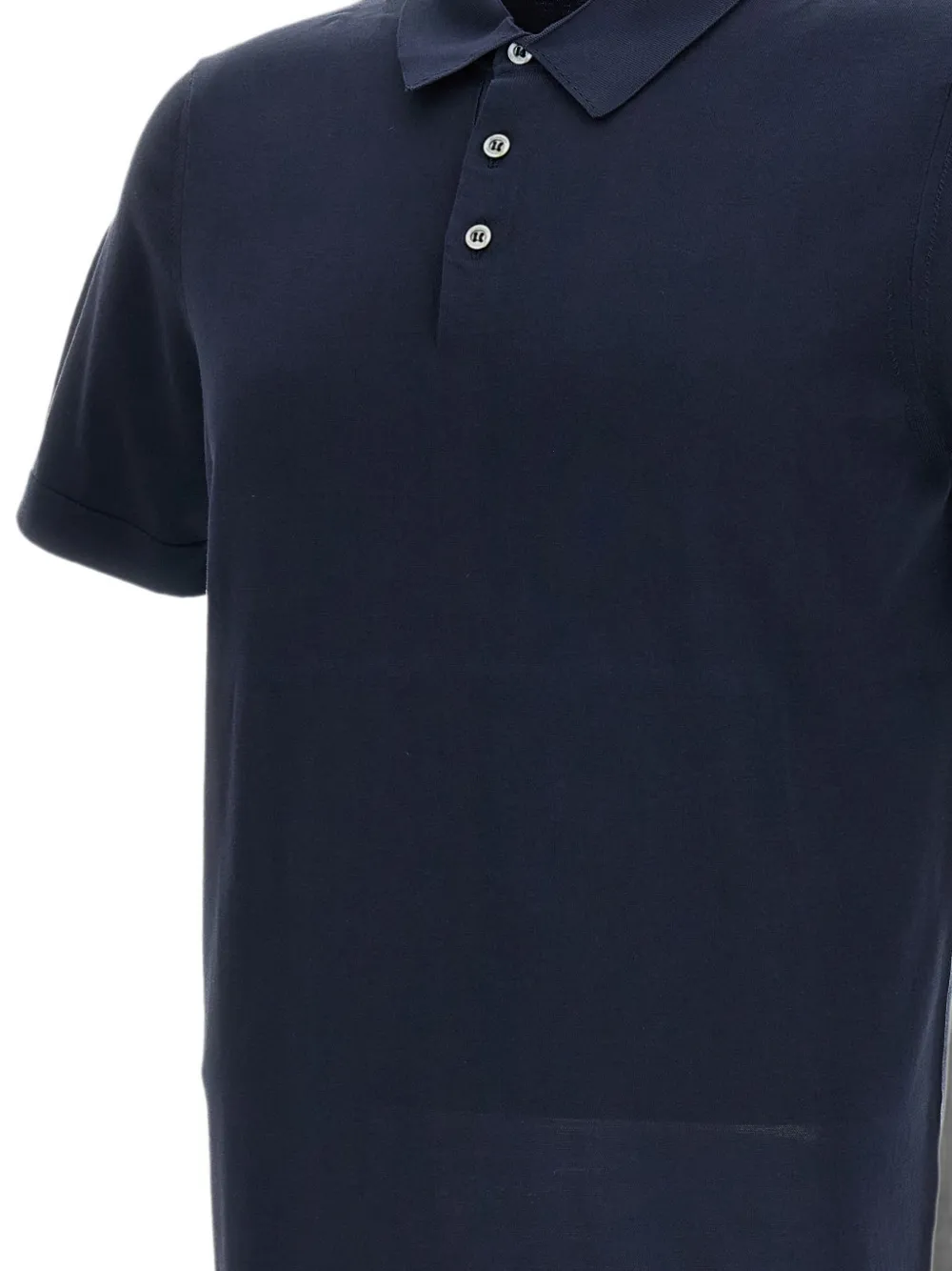 Drumohr Poloshirt met korte mouwen Blauw