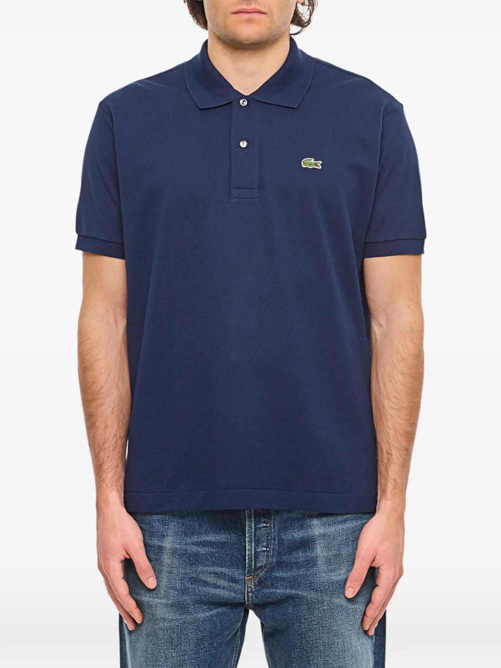Lacoste embroidered-logo polo shirt - Blu