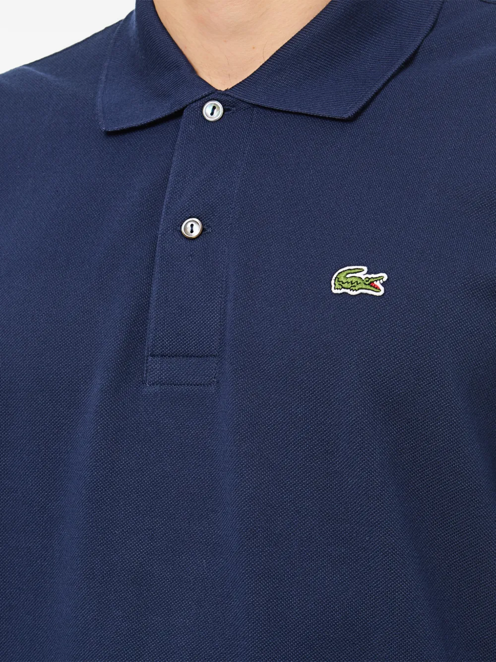 Lacoste Poloshirt met geborduurd logo Blauw