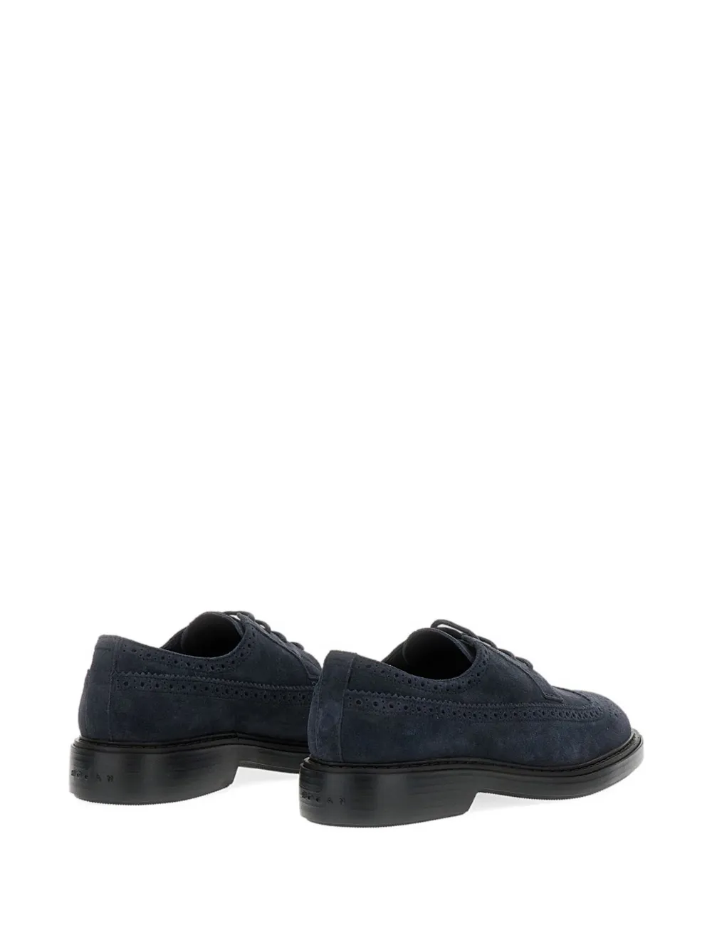 Hogan Leren derby schoenen Blauw