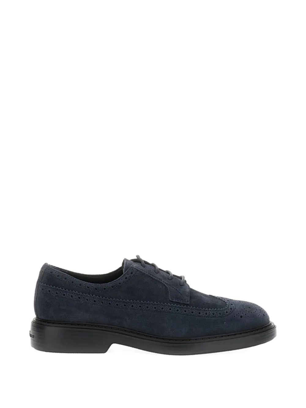 Hogan Leren derby schoenen Blauw