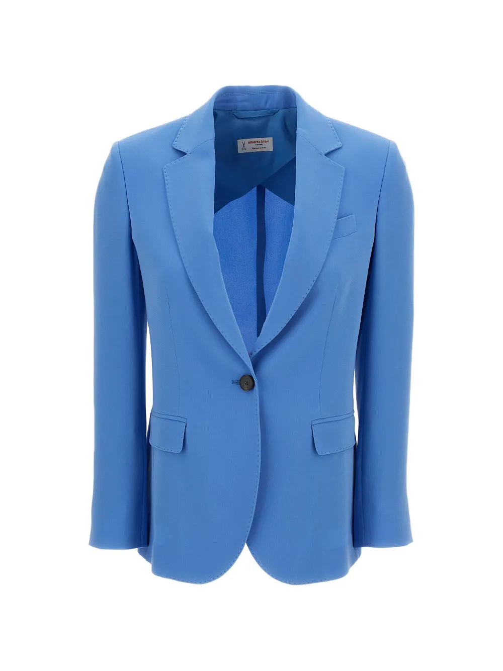 Alberto Biani buttoned flap-pocket blazer - Blu
