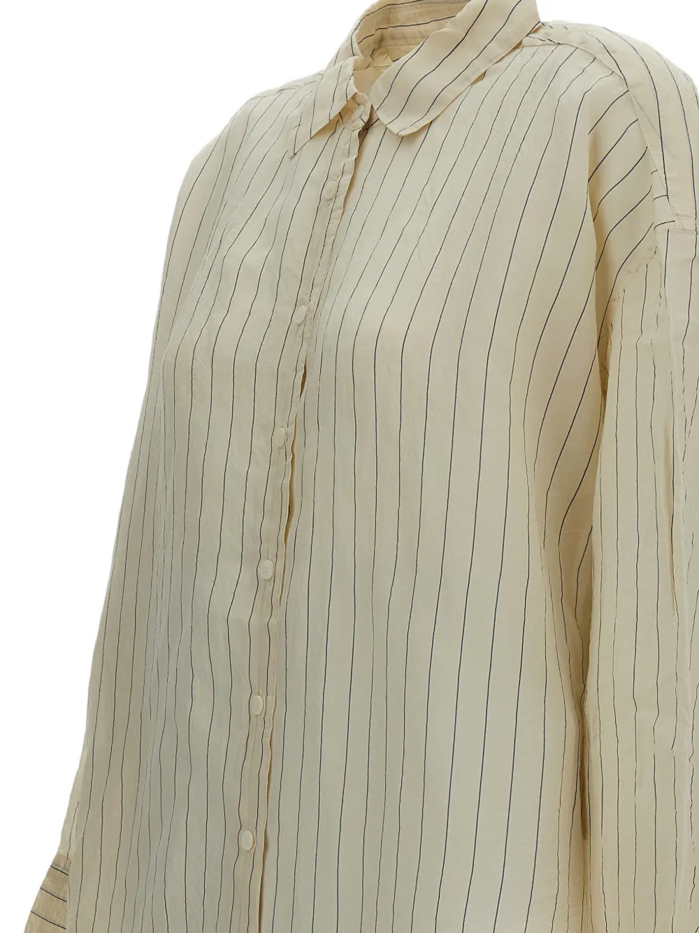  Casey Casey Striped Long-sleeve Shirt - Neutrals 