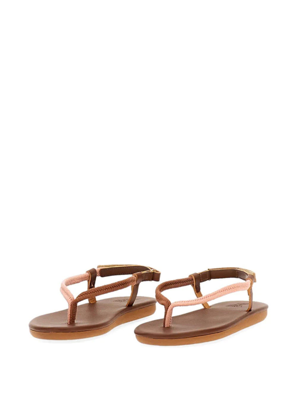 Ancient Greek Sandals Sandalen met gevlochten bandje Bruin