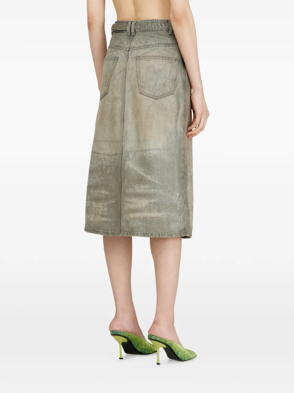 Diesel De-Morika midi-rok Groen