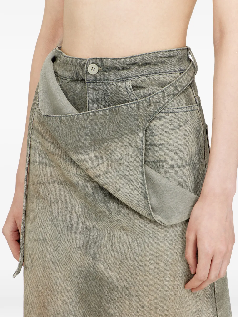 Diesel De-Morika midi-rok Groen