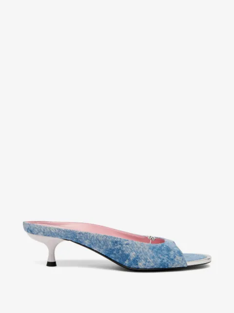 Diesel D-Diam's-Sa logo-plaque sandals
