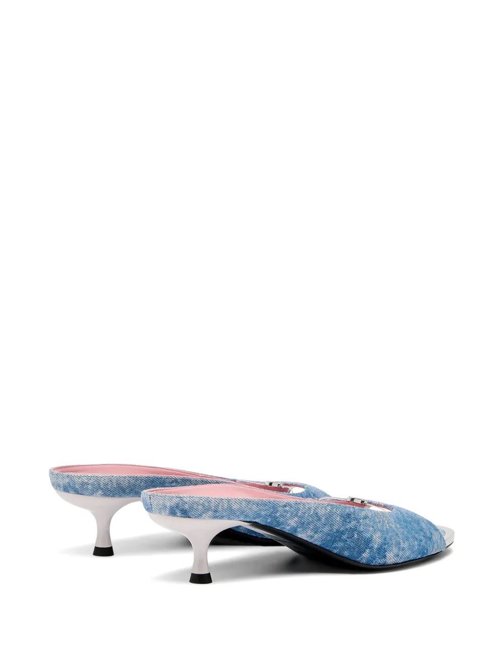 Diesel D-Diam's-Sa logo-plaque sandals Blauw