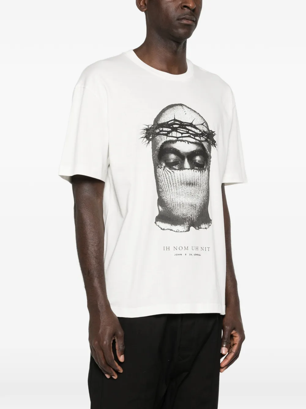 Ih Nom Uh Nit T-shirt met grafische print Wit