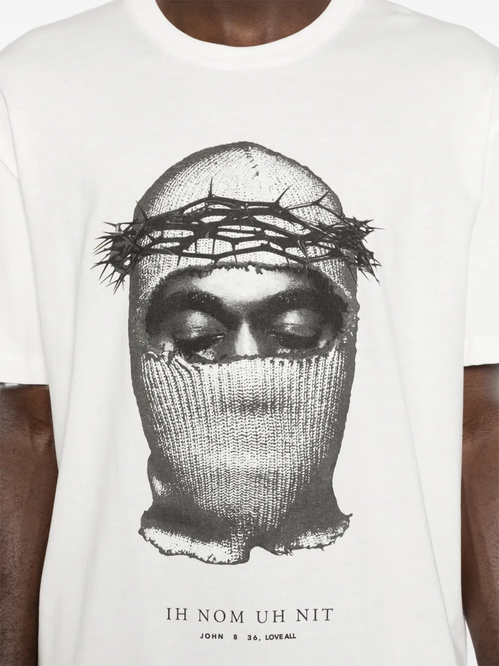 Ih Nom Uh Nit T-shirt met grafische print Wit