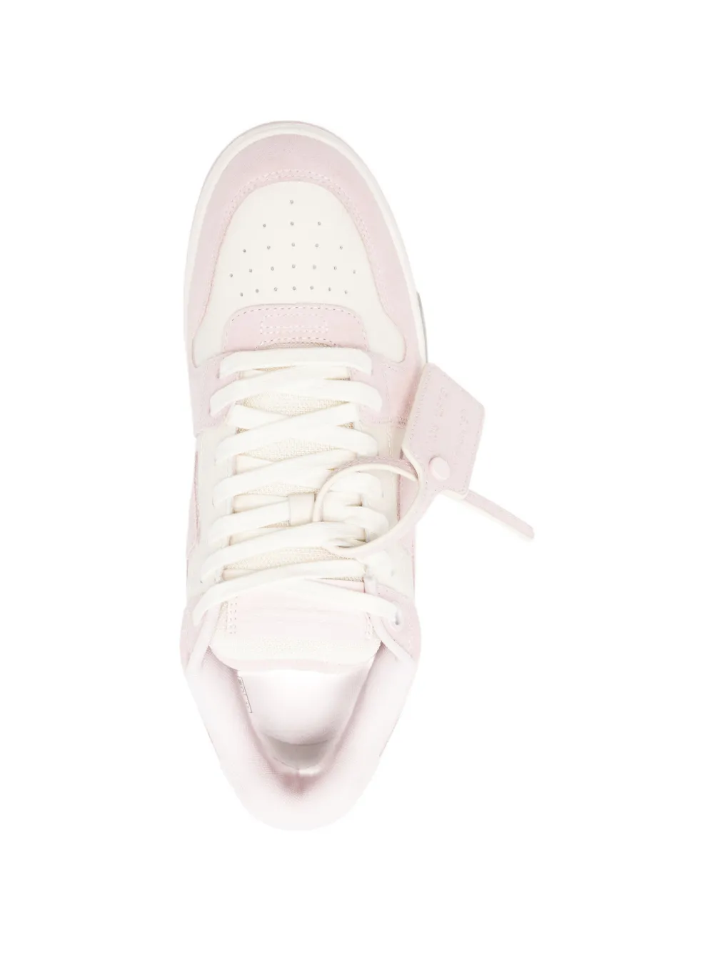 Off-White Arrow suède sneakers Roze