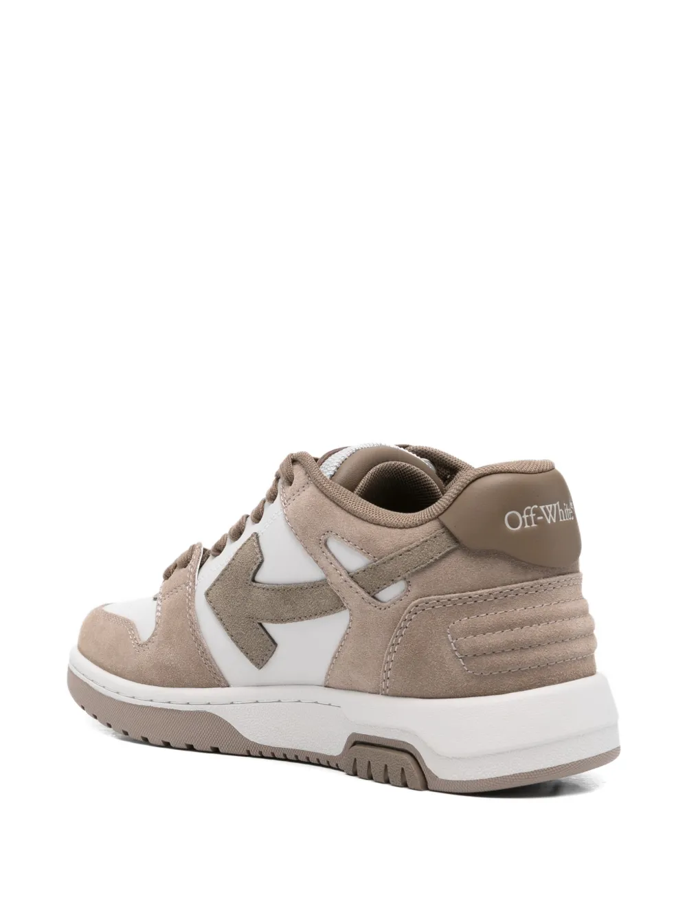 Off-White Arrow suède sneakers Bruin