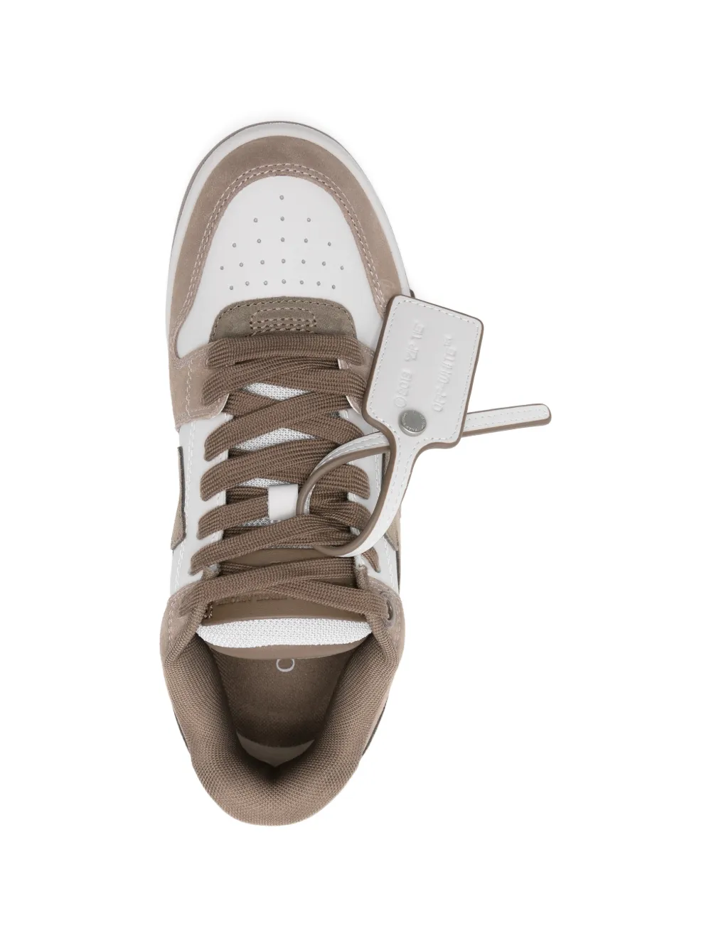 Off-White Arrow suède sneakers Bruin