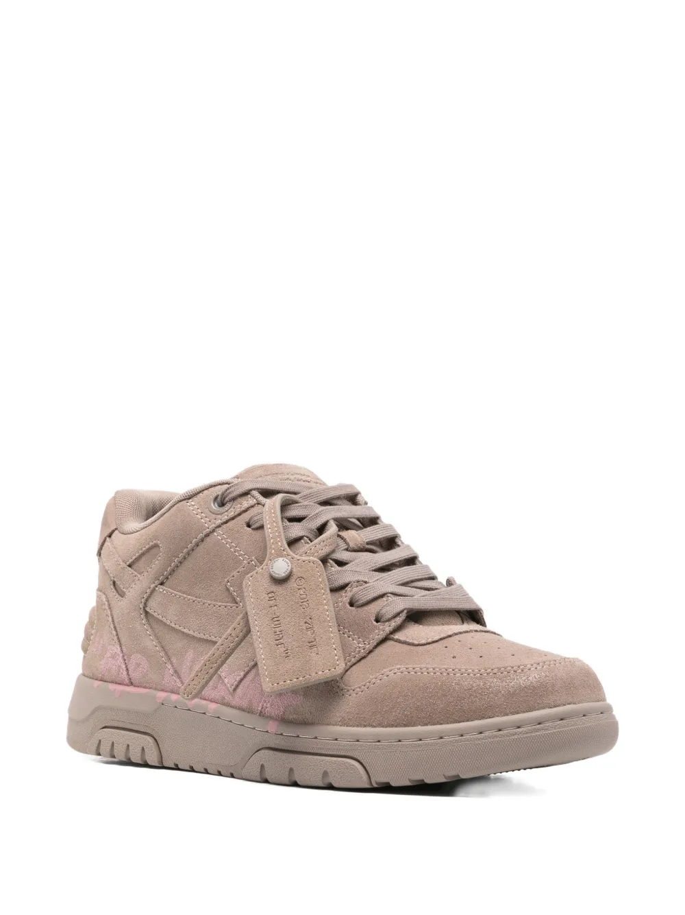 Off-White Arrow suède sneakers Beige