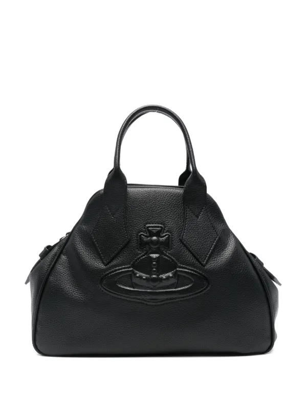 Vivienne Westwood Medium Yasmine Orb Tote Bag | Black | FARFETCH ID