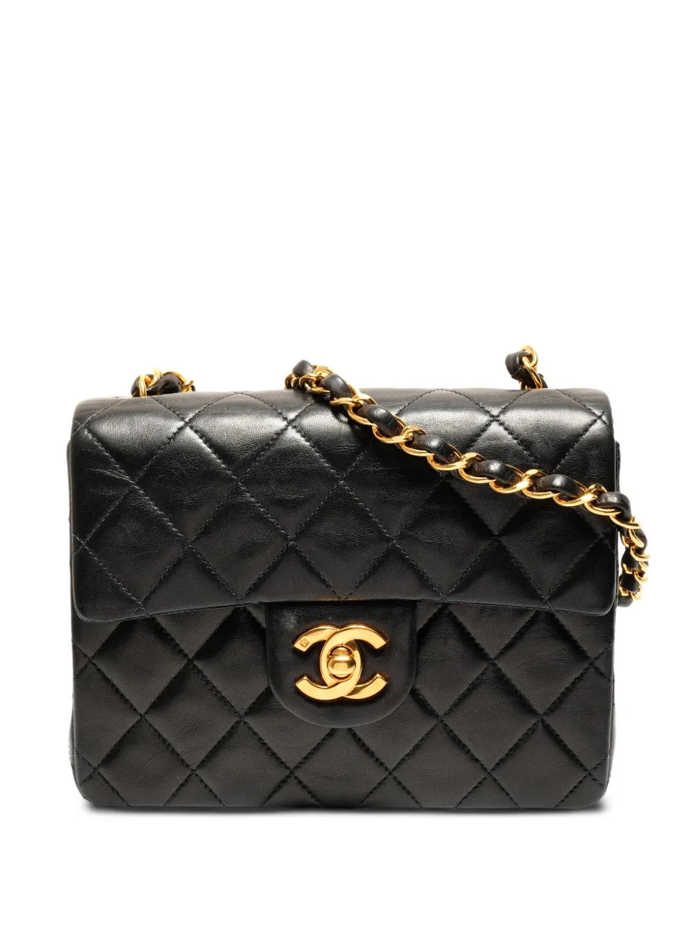 CHANEL Pre-Owned 1996-1997 Mini Classic Flap Square cross body bag - Nero