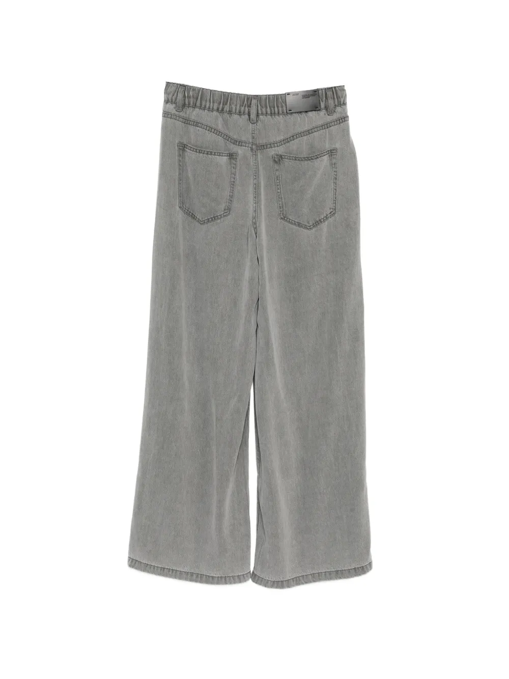 JNBY Jeans met elastische tailleband en wijde pijpen Grijs
