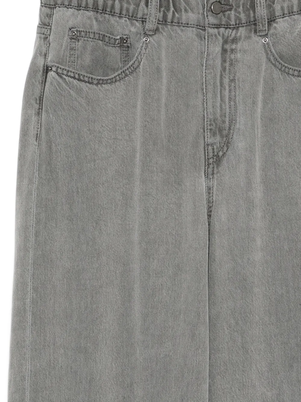 JNBY Jeans met elastische tailleband en wijde pijpen Grijs