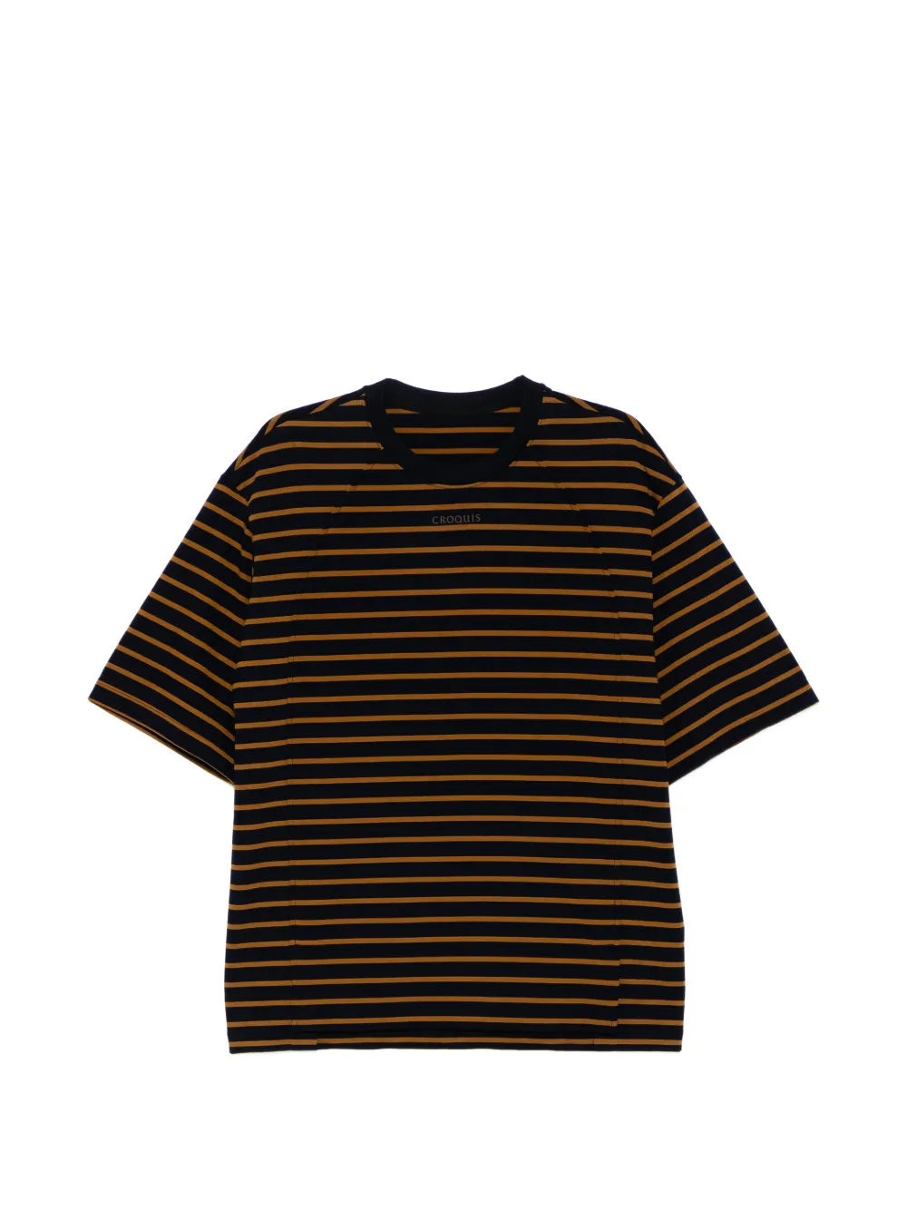 CROQUIS stripe print T-shirt - Blau