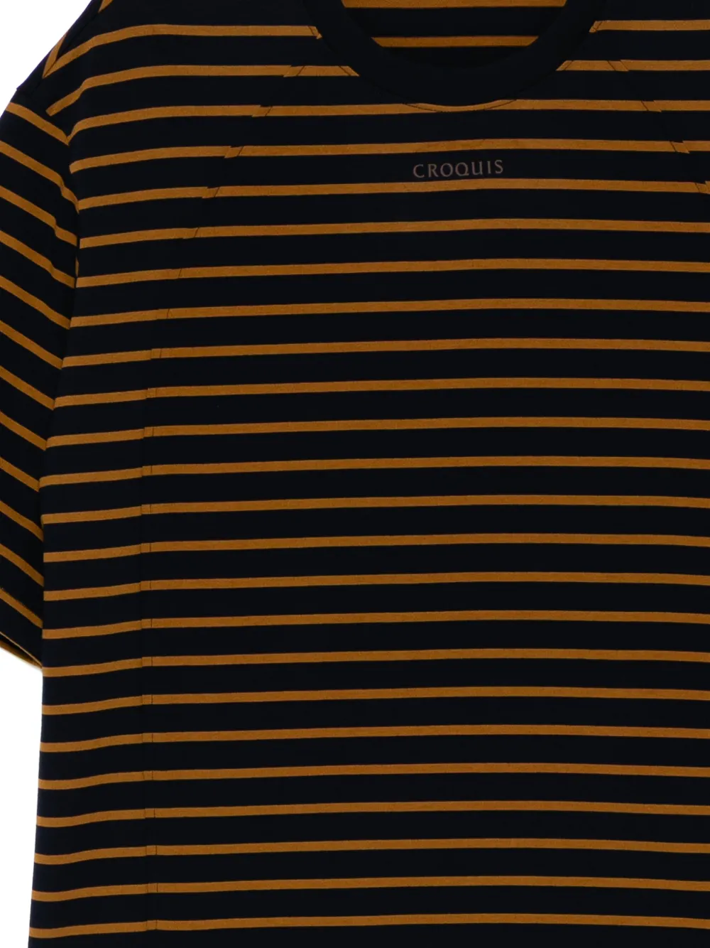  Croquis Camiseta Con Rayas Estampadas - Azul 