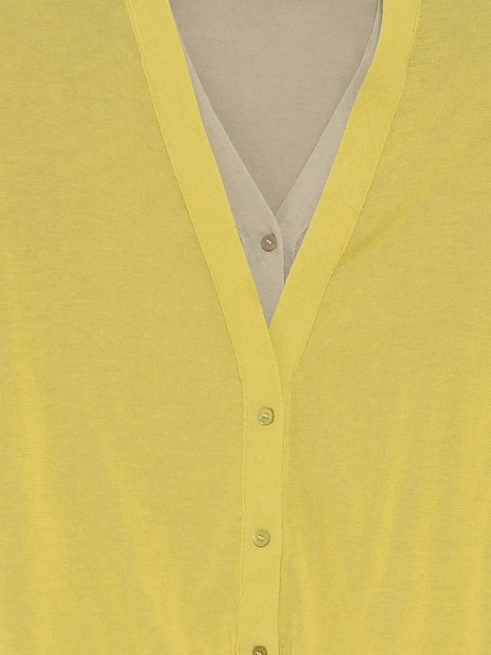  Jnby V-neck Layered Cardigan - Neutrals 