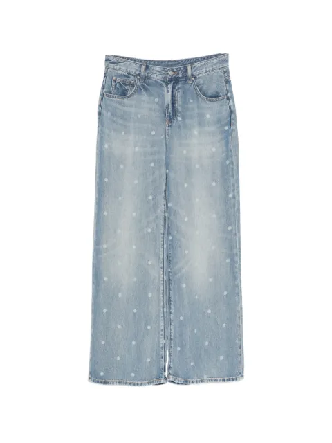 JNBY jeans acampanados con motivo de lunares