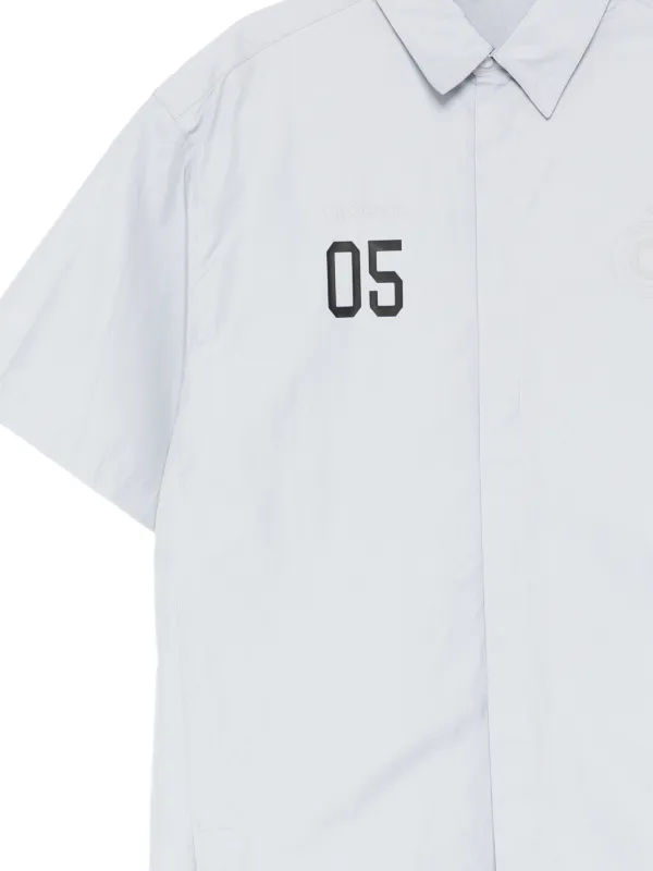 CROQUIS Number Logo short-sleeve Shirt | Grey | FARFETCH UK