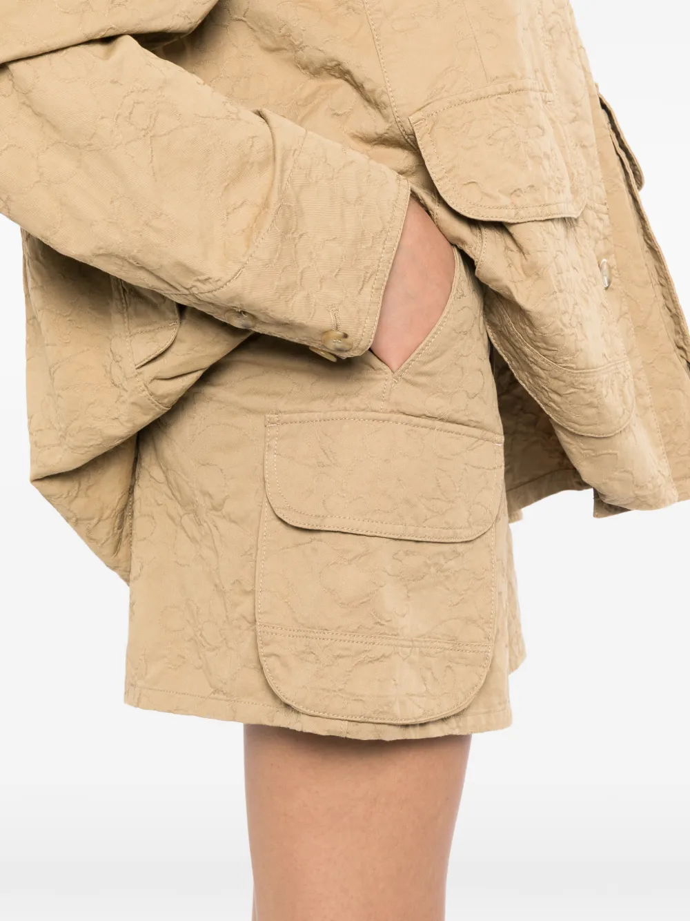 JNBY Shorts met geborduurde bloemen Beige