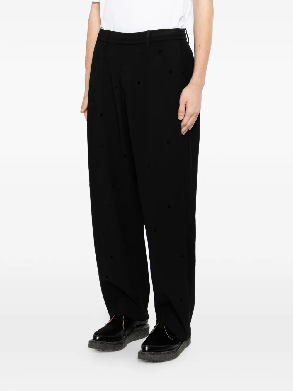 CROQUIS Broek met stippen Zwart