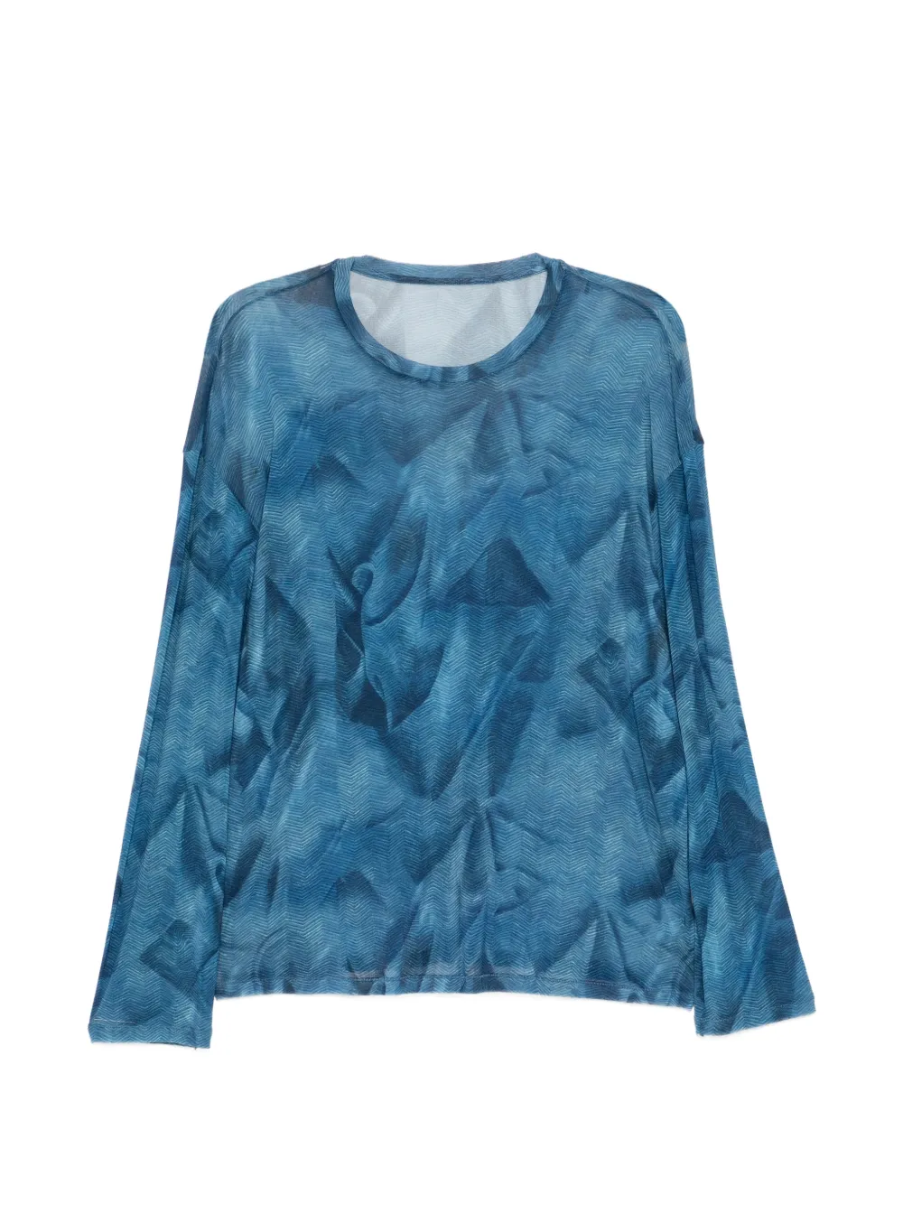 JNBY Langarmshirt mit psychedelischem Print - Blau