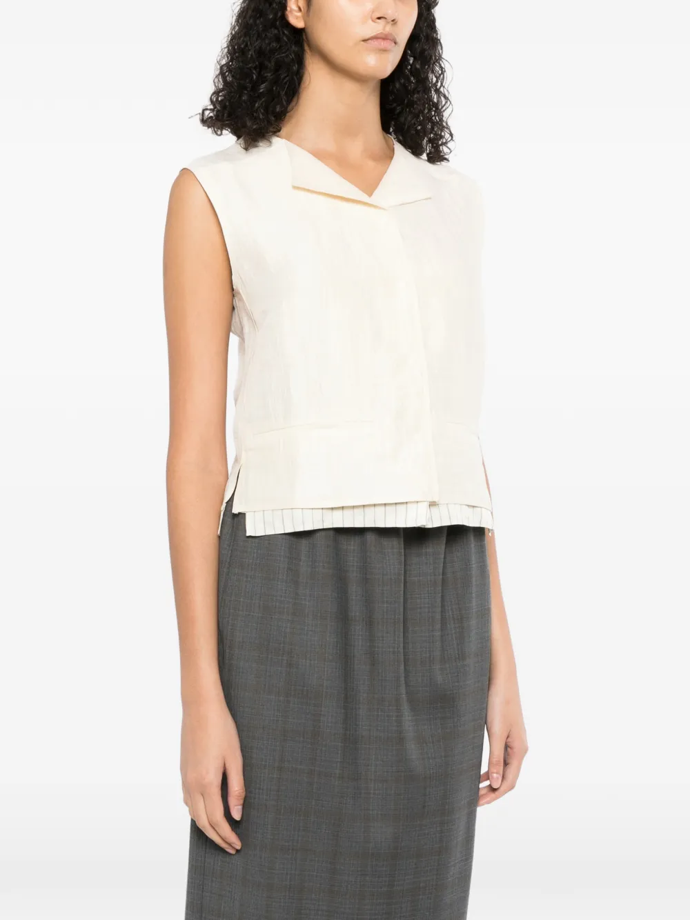 V-Neck Sleeveless Vest