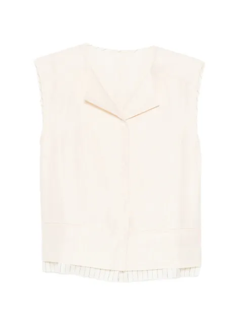 LESS V-neck sleeveless vest