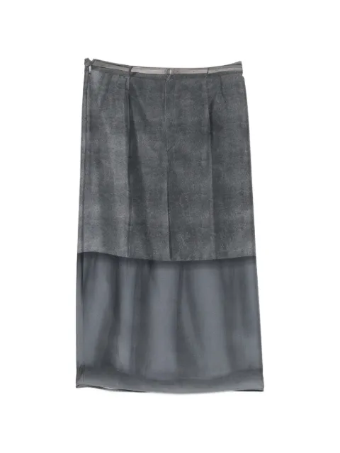JNBY contrast-tone midi skirt