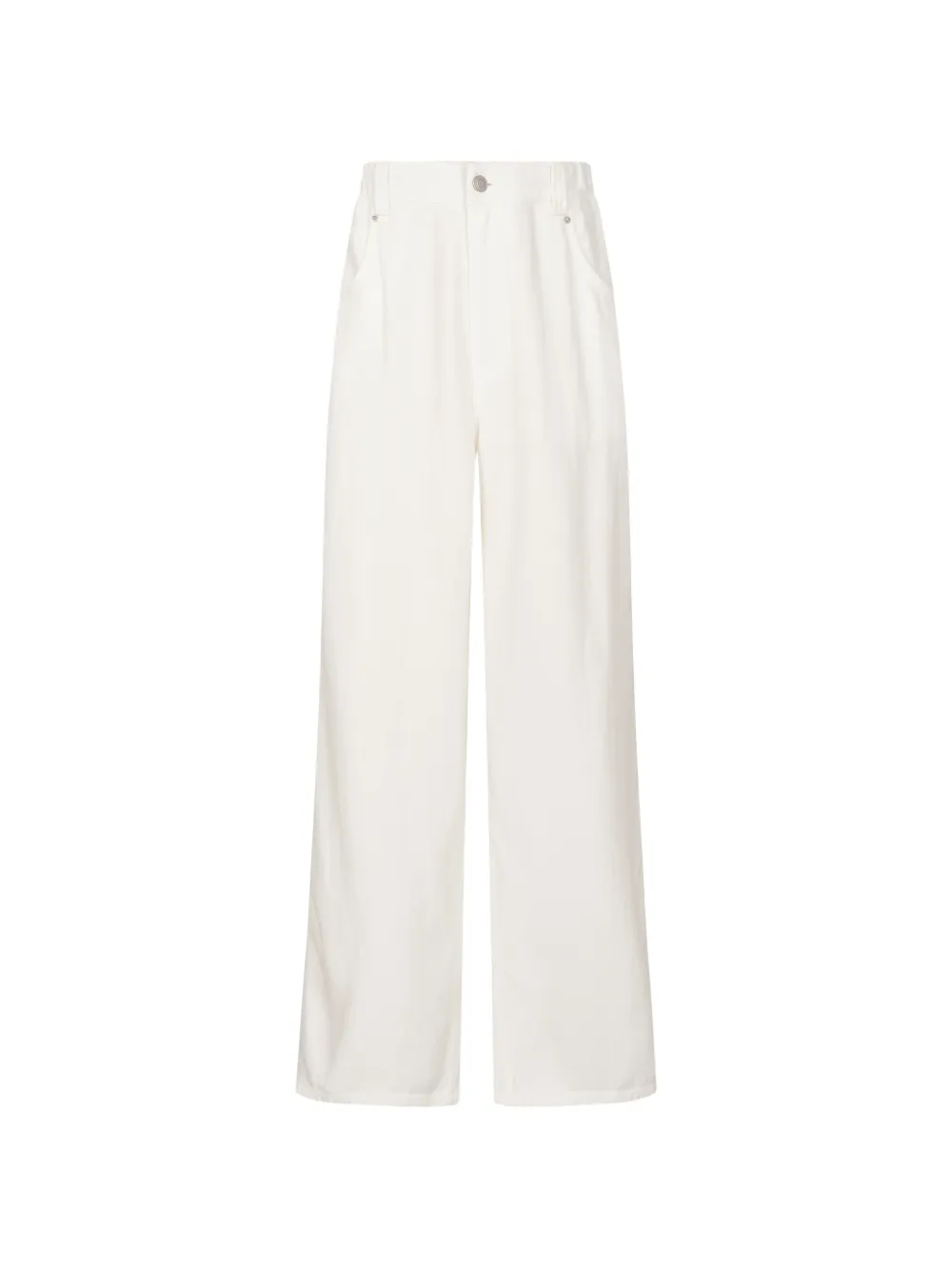 LESS Straight broek met trekkoord Beige