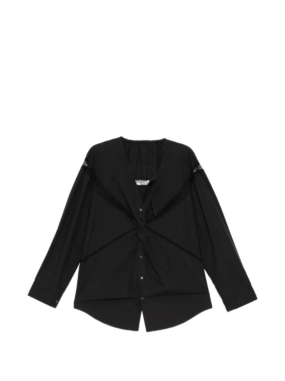 JNBY Blusa drappeggiata - Nero