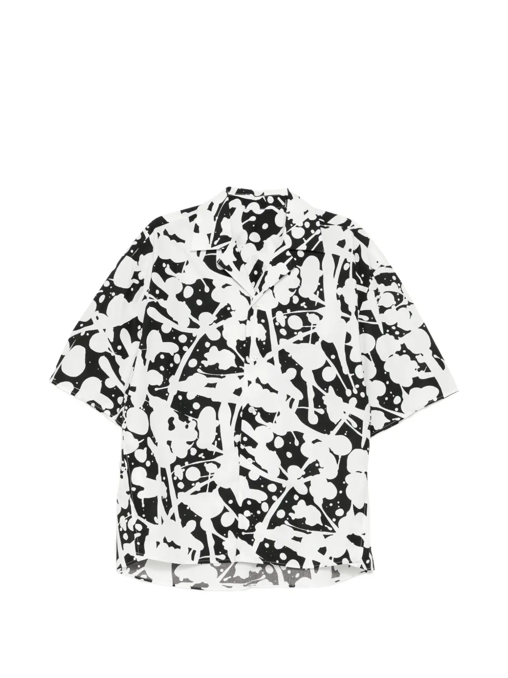 CROQUIS Camicia con stampa effetto vernice - Nero