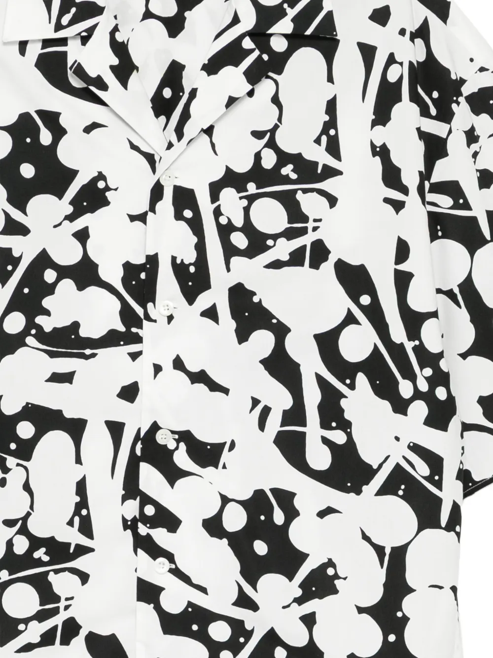  Croquis Painted-effect Shirt - Black 